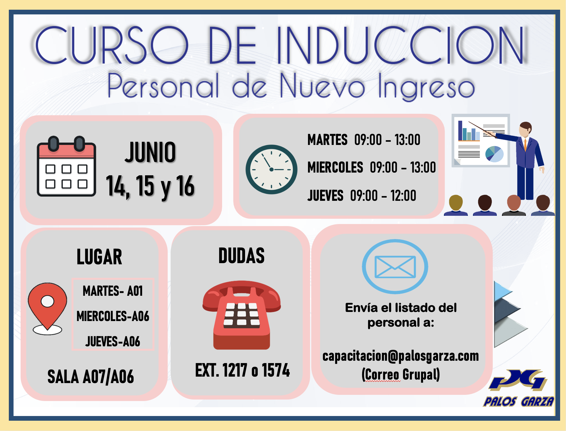 Curso de Induccion/Personal de nuevo ingreso/Junio 2022